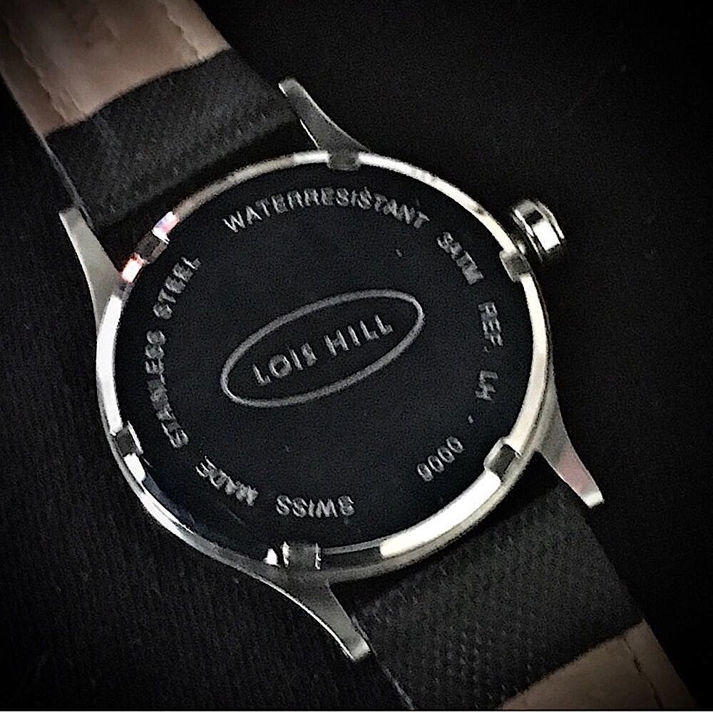 Rare LOIS HILL Watch LH 0006 Blue Face Black Band - Picture 3 of 10